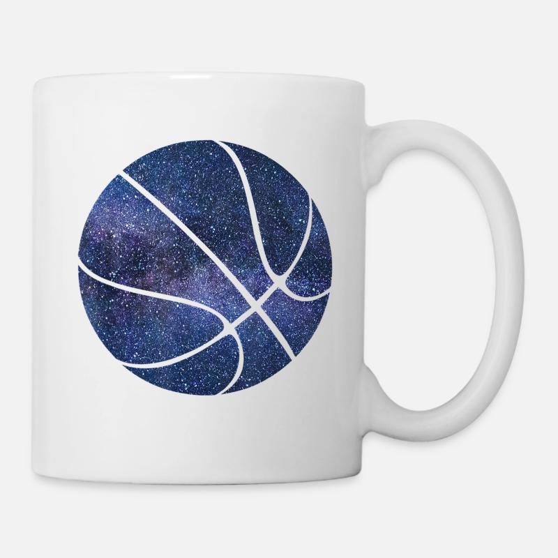 Basketball Ball Space - Tasse - Weiß