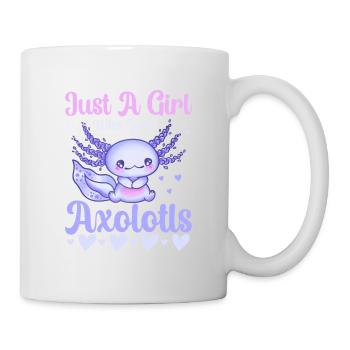 Just A Girl Who Loves Axolotls - Tasse - Weiß - Rechts