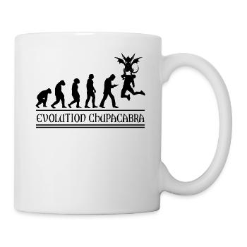 Kryptozoologen Chupacabra-Kreaturen Evolution - Tasse - Weiß - Rechts