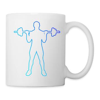 Weightlifting, Fitness, Strength Training, Cardio - Mug - white - Right