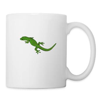 Dessin - Peacock Eye Day Gecko - Mug blanc - blanc - Droite