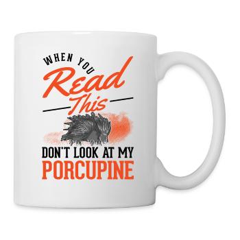 Porc-épic amateur Porc-épic - Mug blanc - blanc - Droite