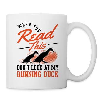 Indian Runner Duck Gift Bottle Duck - Mug - white - Right