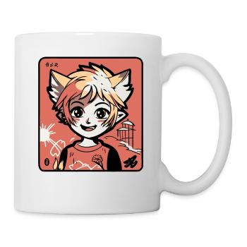A Cartoon Manga Anime: Nice and Positive - Mug - white - Right
