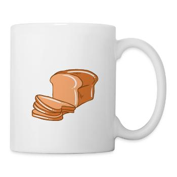 Brot backen Bäcker Bäckerei Brot machen - Tasse - Weiß - Rechts