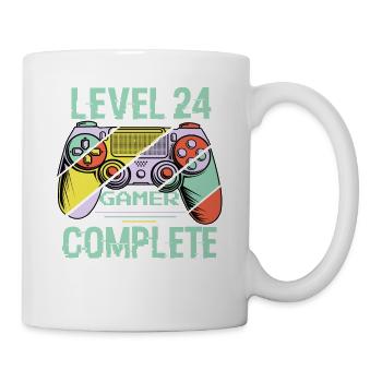 Level 24 Complete 24 Years Gamer Level 24 Complete - Mug - white - Right