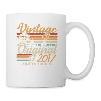 Vintage Anniversary Made in 2017 Retro 2017 - Mug - white - Right