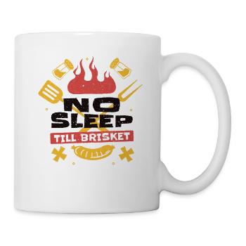 Pas de sommeil jusqu’à la poitrine de bœuf - cadeau barbecue parfait - Mug blanc - blanc - Droite