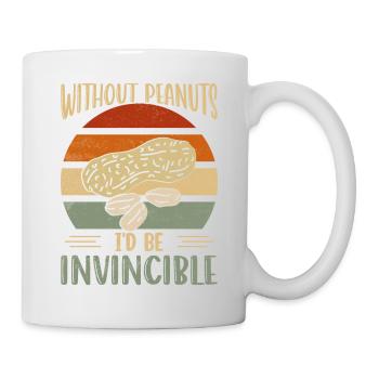 Sans les cacahuètes, je serais invincible Conscience Nut al - Mug blanc - blanc - Droite