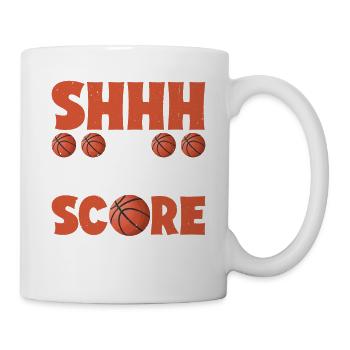 Chut, je garde le score 9 - Mug blanc - blanc - Droite