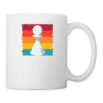 Chess Chess Pieces Pawn Player Retro Vintage - Mug - white - Right