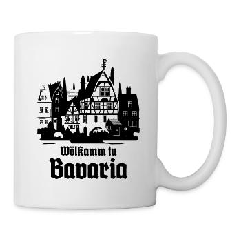 Willkommen in Bayern - Tasse - Weiß - Rechts