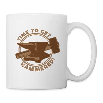 Metalsmith Time To Get Hammered Gift Idea - Mug - white - Right