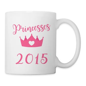 Les plus belles princess sont nees en 2015 - Mug blanc - blanc - Droite