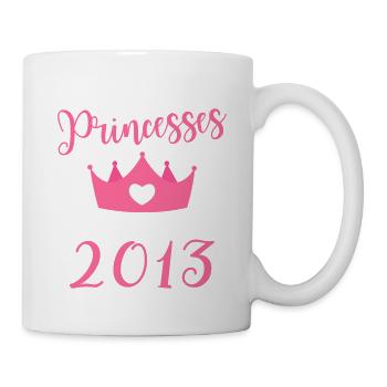 Les plus belles princess sont nees en 2013 - Mug blanc - blanc - Droite