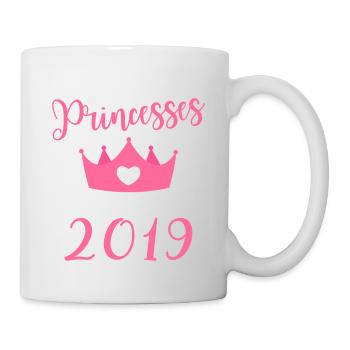 Les plus belles princess sont nees en 2019 - Mug blanc - blanc - Droite