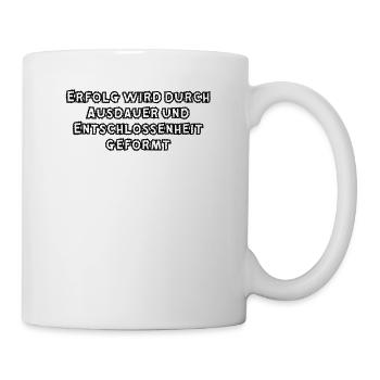 Fitness - Erfolg wird durch Ausdauer und - Tasse - Weiß - Rechts