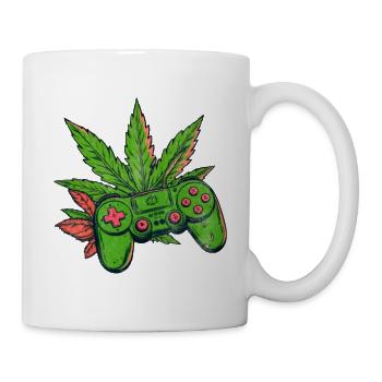 Contrôleur du cannabis - Mug blanc - blanc - Droite