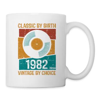 1982 Vintage Vinyl Classic Birth Yearchoice editi - Mug - white - Right