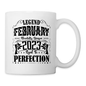 February 2023. Birthday Gift February 2023. - Mug - white - Right