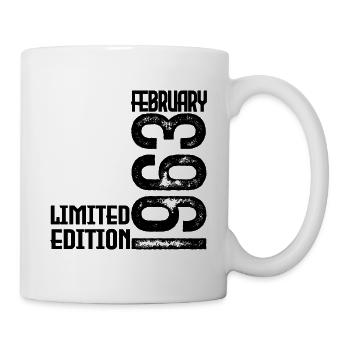 Cadeau Anniversaire Février 1963. February 1963. - Mug blanc - blanc - Droite