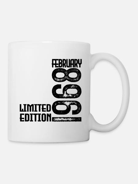 Februar 1968 Geschenk zum Jahrestag. Februar 1968. - Tasse - Weiß