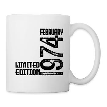 Cadeau Anniversaire Février 1974. February 1974. - Mug blanc - blanc - Droite