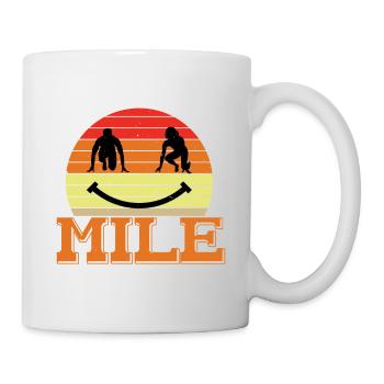 Souriez tous les kilomètres 6 - Mug blanc - blanc - Droite