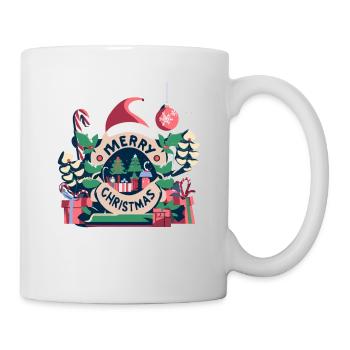 Célébration de l’arbre de Noël - Joyeux Noël Noël - Mug blanc - blanc - Droite
