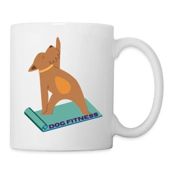 Hundesportserie - DOG FITNESS - Tasse - Weiß - Rechts
