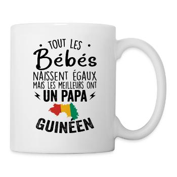 Bébés égaux meilleurs ont un papa Guinéen - Mug blanc - blanc - Droite