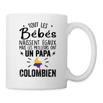 Bébés égaux meilleurs ont un papa Colombien - Mug blanc - blanc - Droite