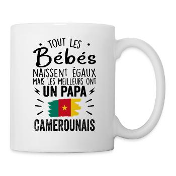Bébés égaux meilleurs ont un papa Camerounais - Mug blanc - blanc - Droite