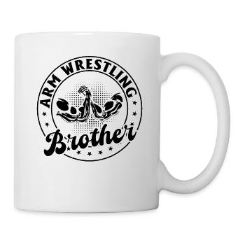 Arm Wrestling Brother Arm Wrestler Brother Armwres - Tasse - Weiß - Rechts