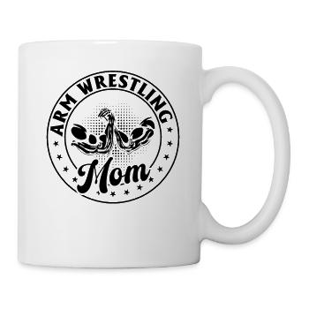 bras de fer Maman bras de fer Maman bras de fer - Mug blanc - blanc - Droite