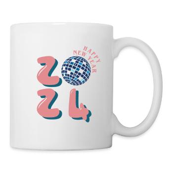 Bonne année 2024 - Mug blanc - blanc - Droite