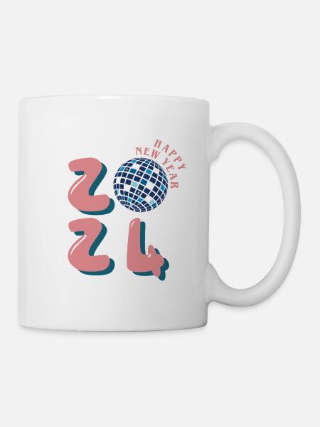 Happy new year 2024 - Tasse - Weiß