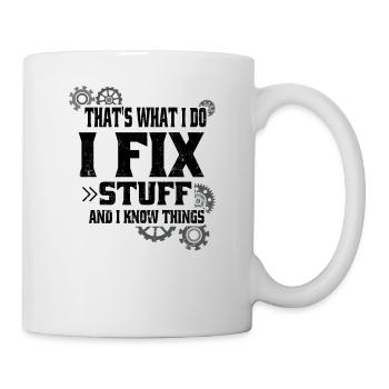 Artisan Technicien Électricien Mécanicien - Mug blanc - blanc - Droite