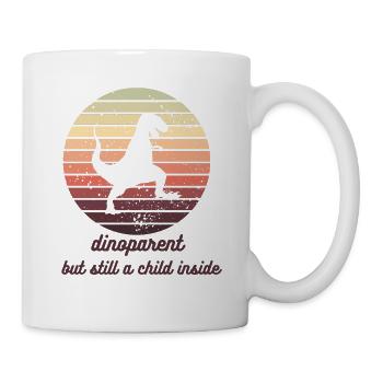 Dinoparent, aber immer noch ein Kind im Inneren - Tasse - Weiß - Rechts