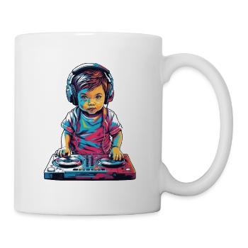 DJ Vaporwave Music Aesthetic Party Design - Mug - white - Right