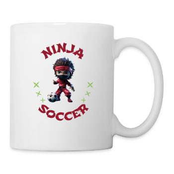 Soccer Ninja Athletic Sports Martial Arts - Mug - white - Right