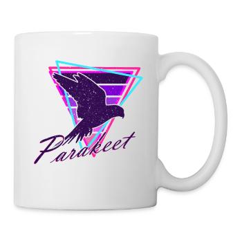 Papagei Sittich - Tasse - Weiß - Rechts