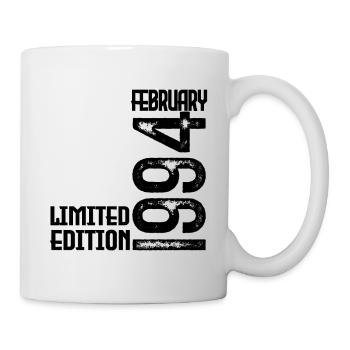 Februar 1994 Geschenk zum Jahrestag. Februar 1994. - Tasse - Weiß - Rechts