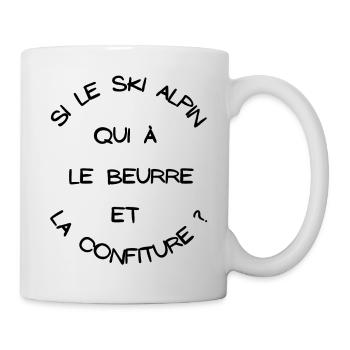 t-shirt humoristique, cadeau homme, femme, humour - Mug blanc - blanc - Droite