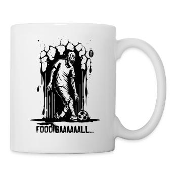Ein Fußball Zombie - Tasse - Weiß - Rechts