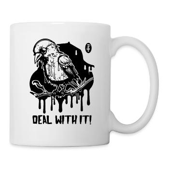 Deal with it, the bird - Mug - white - Right