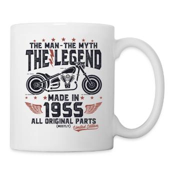 1955 Vintage Homme Mythe Légende Moto - Mug blanc - blanc - Droite