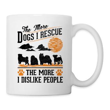 Hunderettung Straßenhund - Tasse - Weiß - Rechts