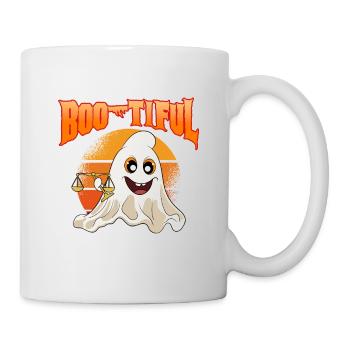 Rechtsanwalt Halloween Kürbis - Tasse - Weiß - Rechts