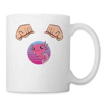 Axolotl drôle Axolotl mignon - Mug blanc - blanc - Droite